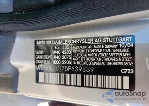 1998 Mercury Gr Mar Gs z USA, uszkodzony, nr VIN NULL